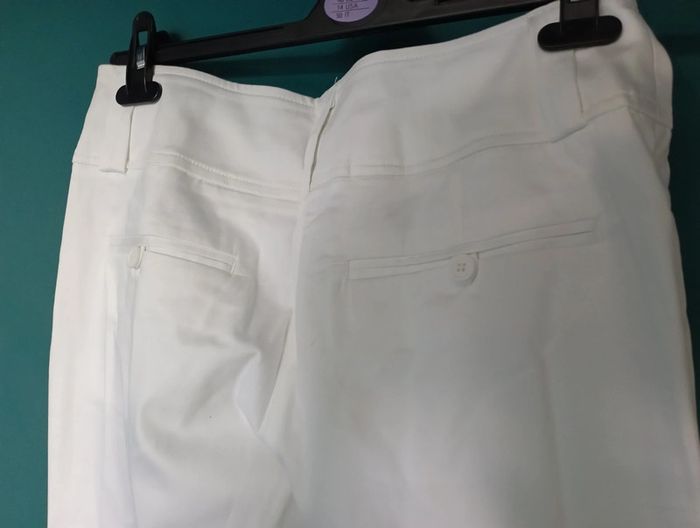 Pantalon 3/4 coton blanc - photo numéro 5