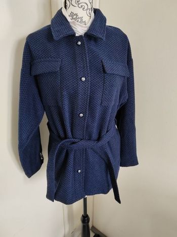 Manteau noir et bleu M