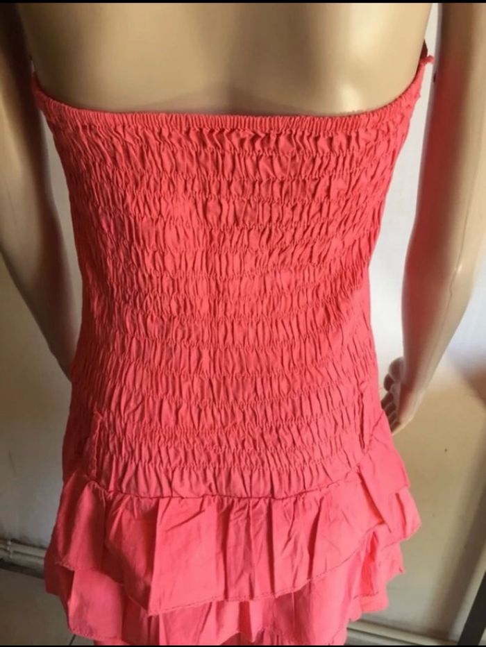 Robe Bustier Couleur Corail Taille 36 - photo numéro 9