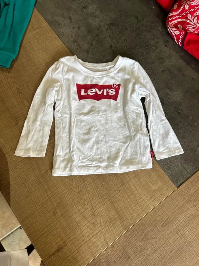 T-shirt manches longues, bébé mixte, levi’s, 18 mois