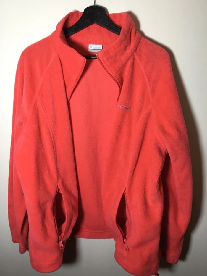 Veste polaire pour femme Columbia corail taille 2X 120 - photo numéro 2