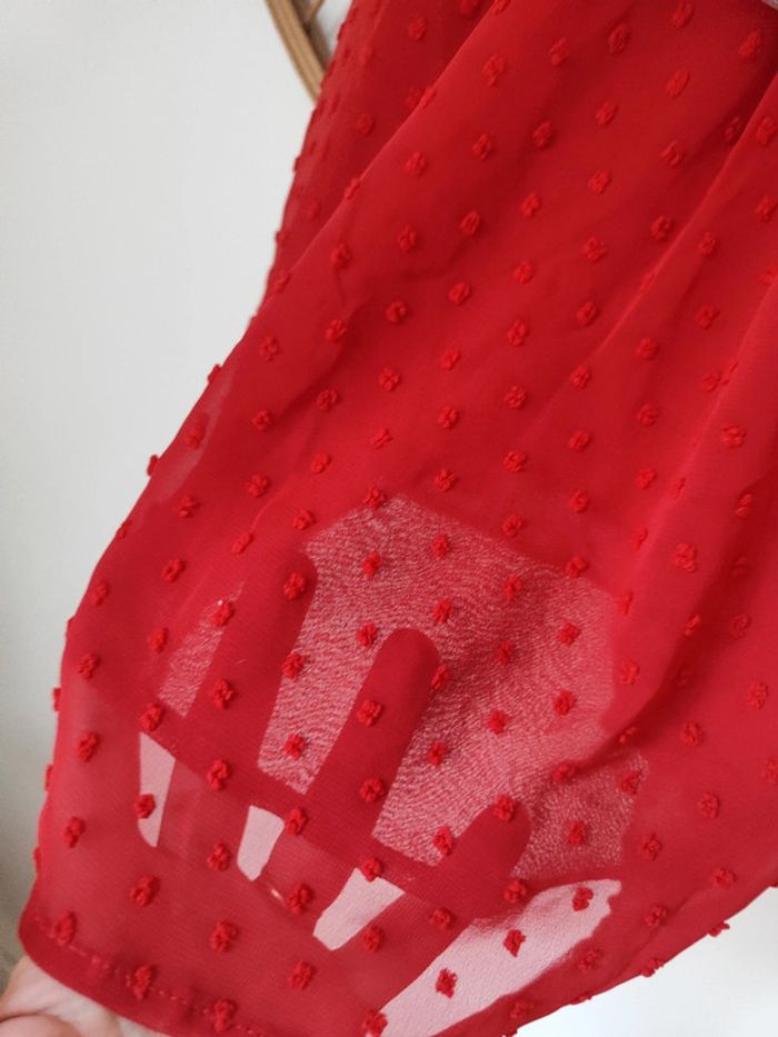 Etam top plumetis rouge - photo numéro 3