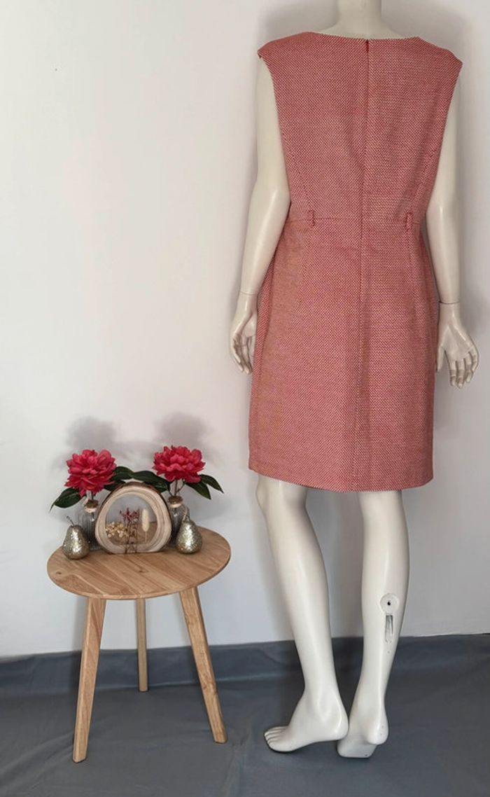 🌺Robe droite rouge et blanche vintage Taille XXL/44🌺 - photo numéro 5