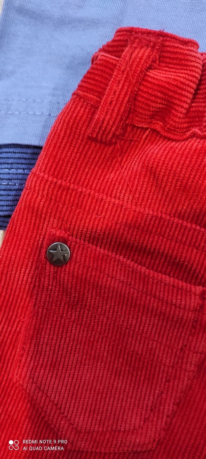 Ensemble tee-shirt à manches longues et pantalon de velours Tissaia 9 mois - photo numéro 9