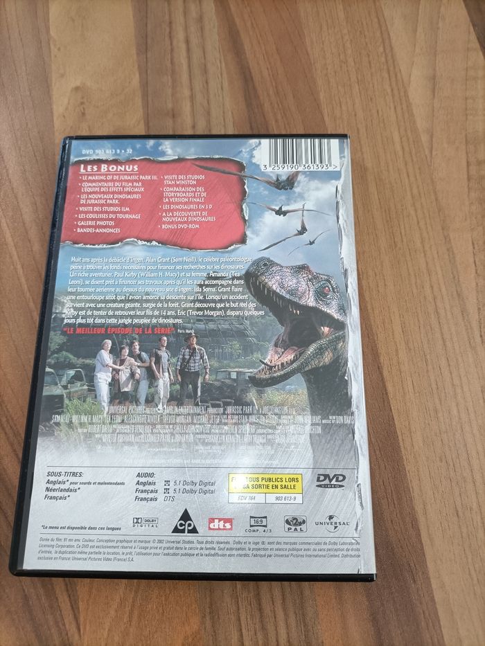 Lot DVD Jurassic Park Tome 2 et 3 - photo numéro 6