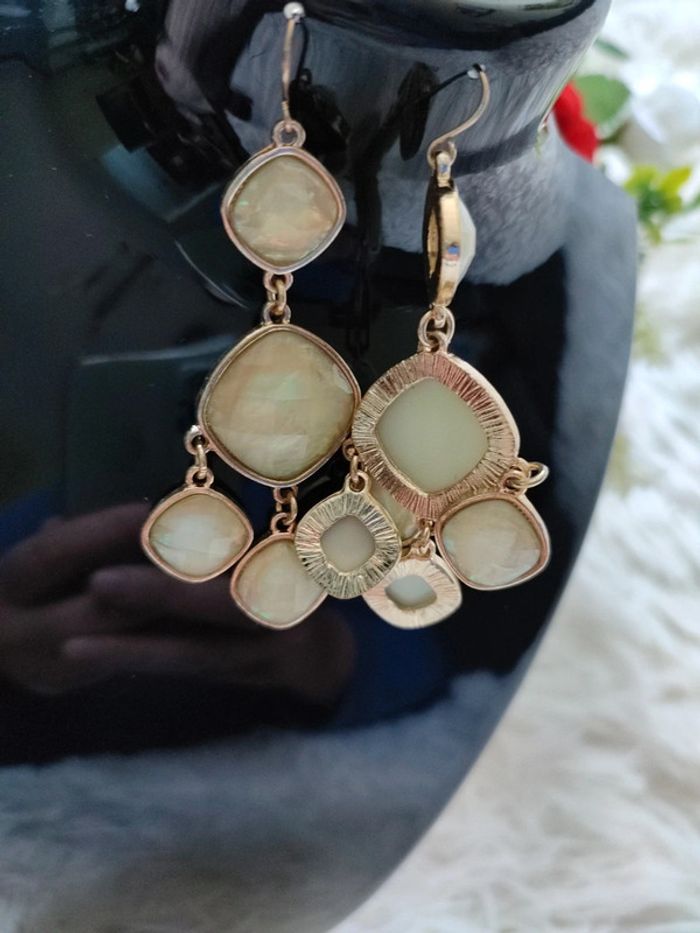 Boucles d'oreilles pendantes - photo numéro 3