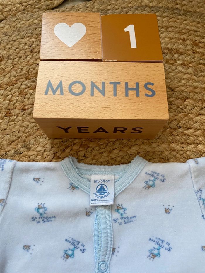 Pyjama Petit Bateau 1 mois - photo numéro 3