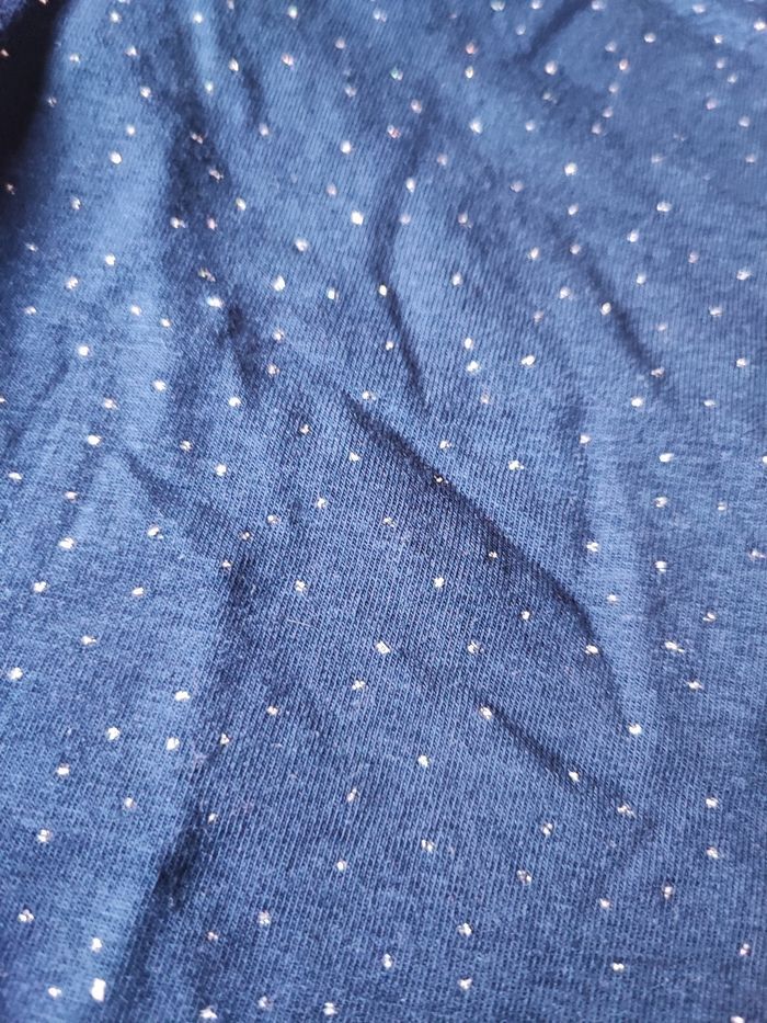 T shirt marine a pailette - photo numéro 2