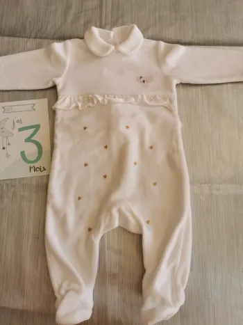 Pyjama velours 3 mois