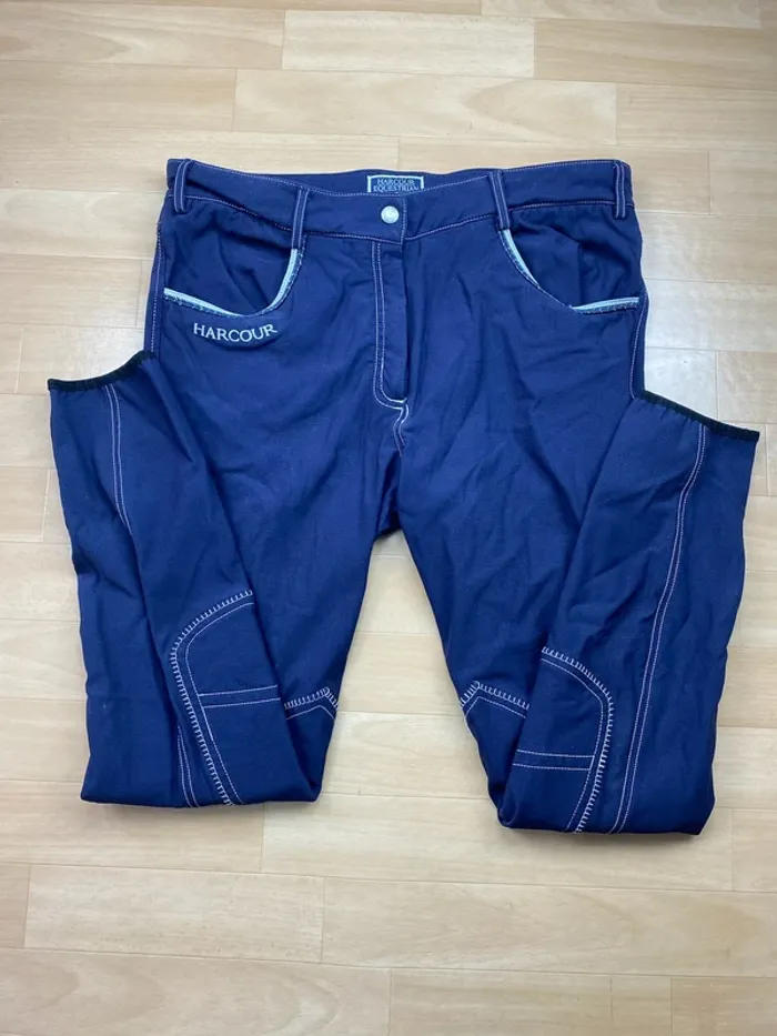 Pantalon d’équitation Harcour – Bleu marine – Taille 40 - photo numéro 5
