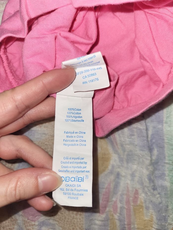 Tee-shirt fille 6 mois - photo numéro 3