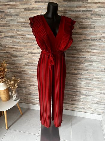 Combinaison fluide uni terracota