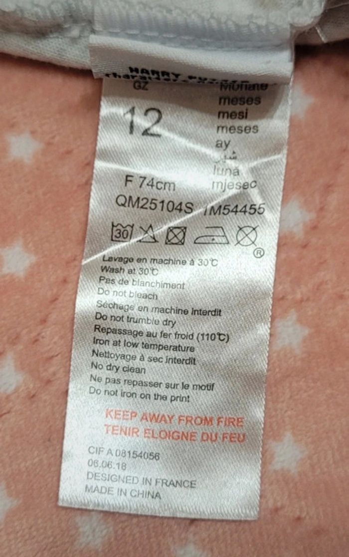 Babygros Harry Potter + bonnet - Taille 12mois - photo numéro 20