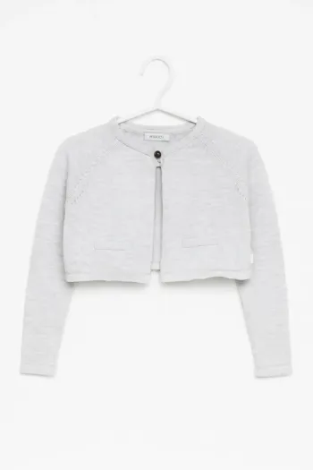 Gilet boléro gris pailleté Okaïdi – 3 ans