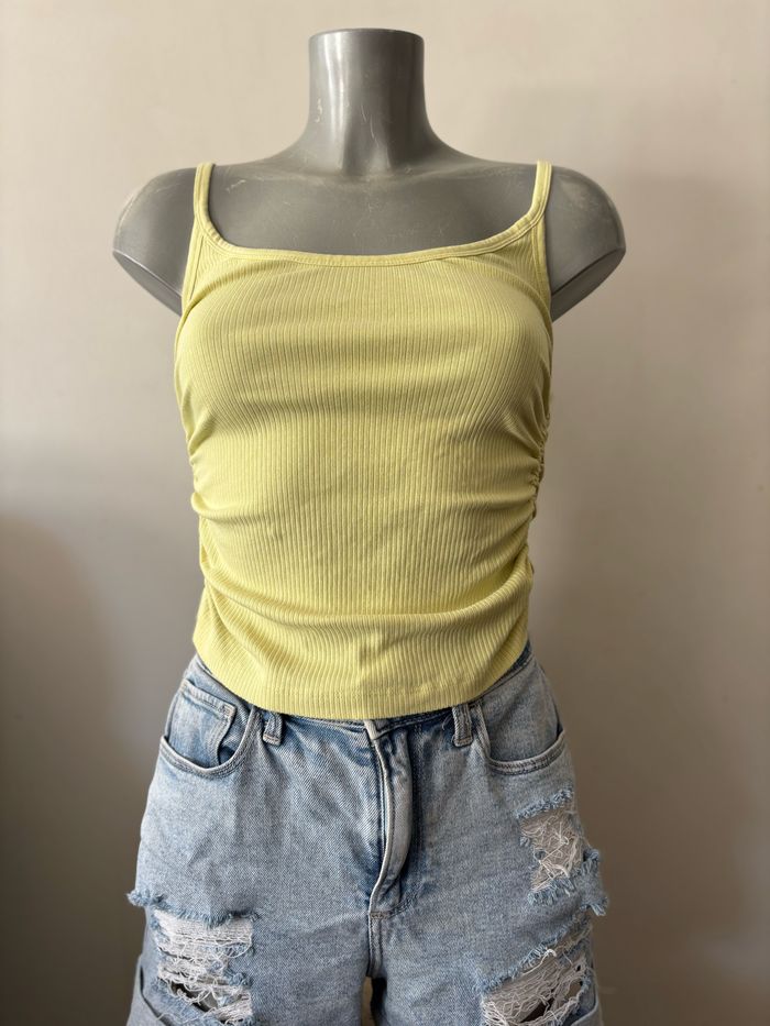 Top jaune, taille S