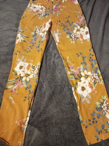 Pantalon à fleur