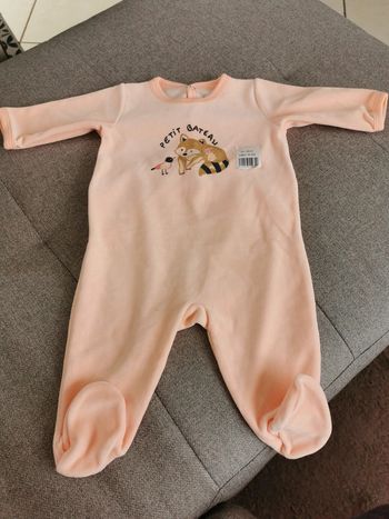 Pyjama velours Petit Bateau 3 mois