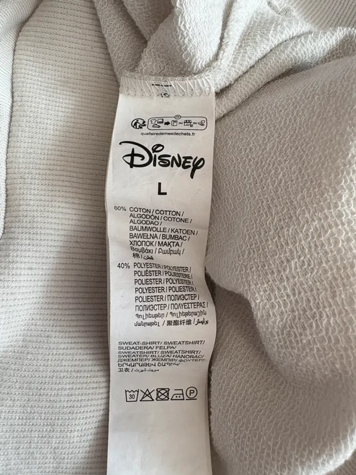 Sweat manches longues léger Minnie 100 ans de Disney Taille L - photo numéro 5