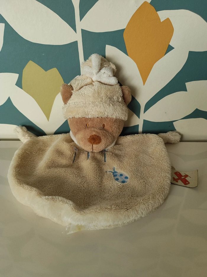 Doudou plat ourson ours nounous nicotoy