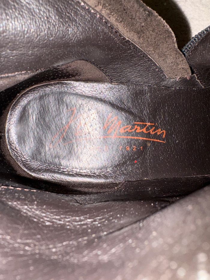 Bottines en cuir noir JB Martin Taille 37 - photo numéro 6
