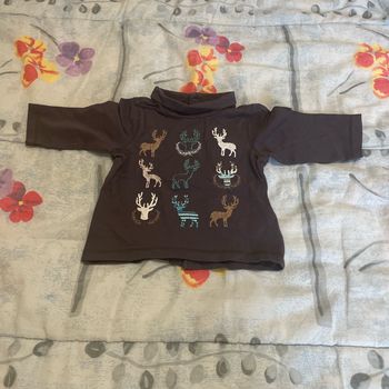 T-shirt manches long roulé garçon