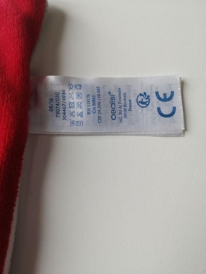 peluche lapin doudou plat - photo numéro 5