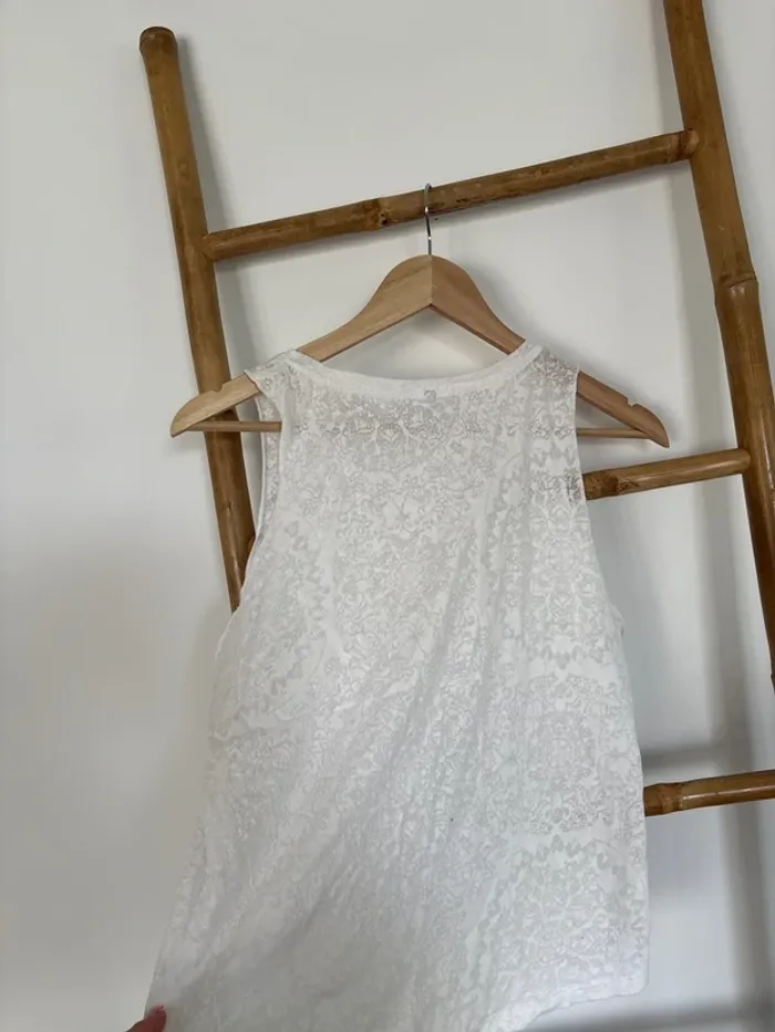 débardeur blanc transparence - photo numéro 5