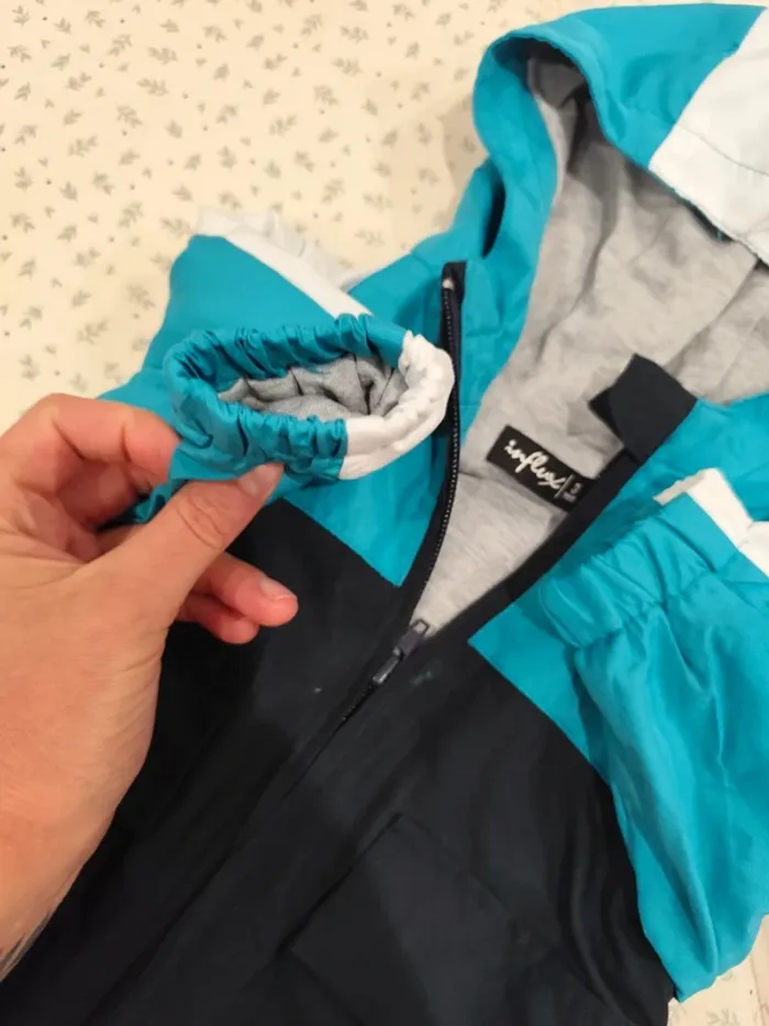 Veste coupe vent garçon tricolore neuve grand 3mois - photo numéro 4