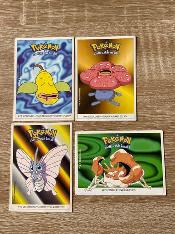 Lot cartes stickers pokemon Dunkin Boomer vintage