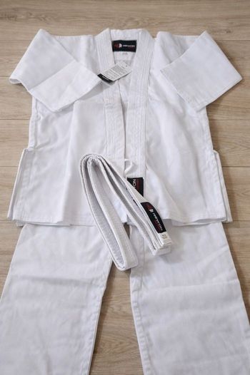 Combinaison karaté entraînement sport enfant garçon fille coton blanc