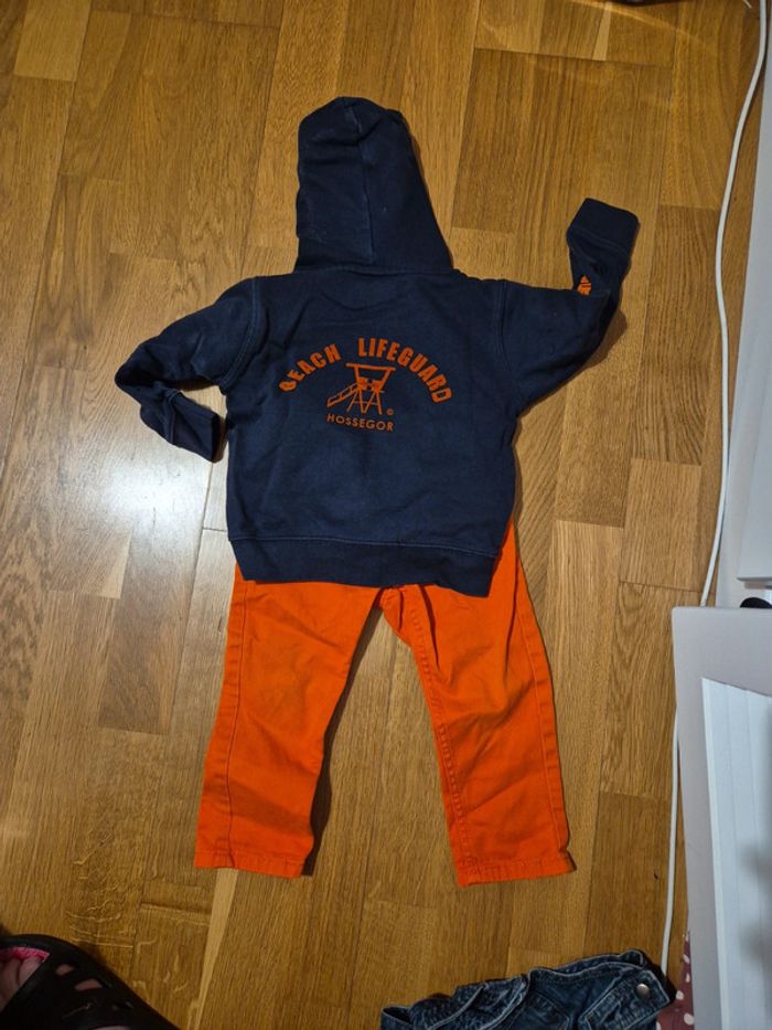 Ensemble pantalon et gilet zip taille 12 mois - photo numéro 2