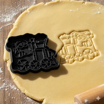 Emporte-pièce Train de Noël - Découpoir pour Biscuits et Pâtisserie