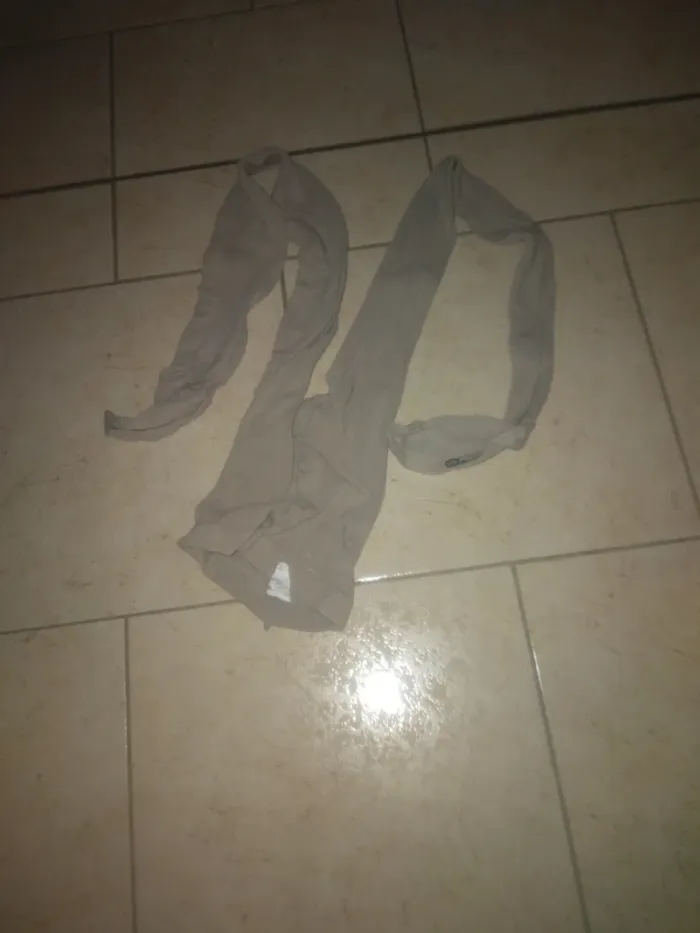 Collant beige grisé