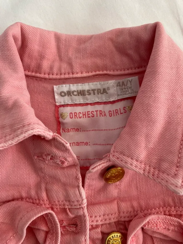 Veste en jean rose - photo numéro 2