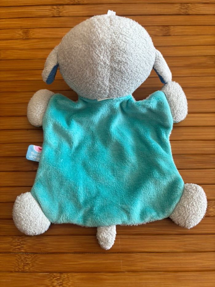 Doudou plat mouton gris bleu lune sucre d’orge - photo numéro 3