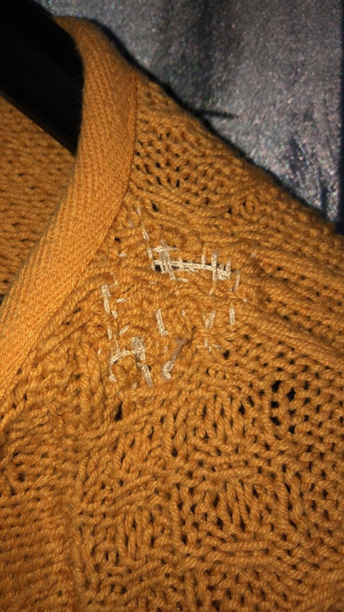 Gilet laine jaune moutarde Camaïeu - photo numéro 4