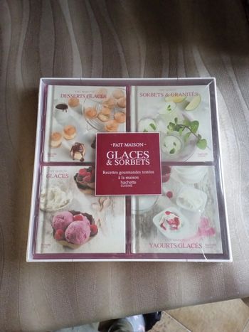 Coffret livres recette Glaces et Sorbets