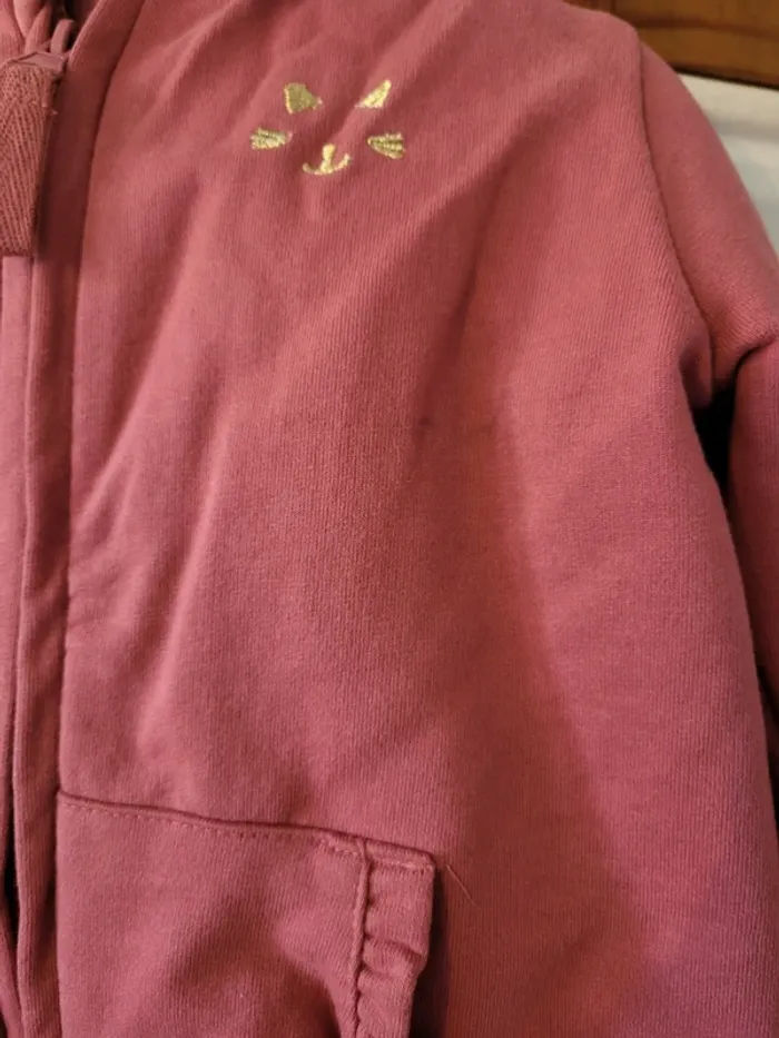 Sweat à capuche zippé et chaud - photo numéro 2