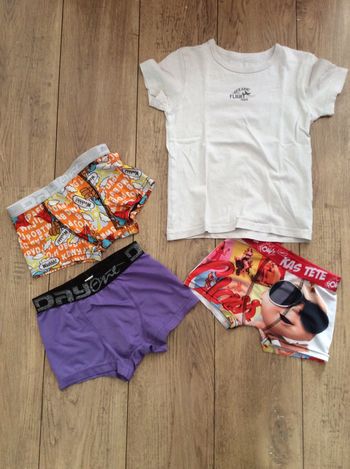 3 caleçons et un maillot