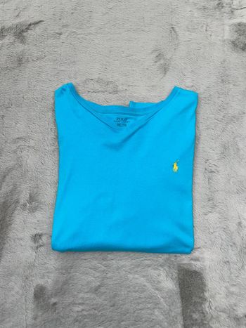 T-shirt Ralph Lauren Logo brodé jaune - Taille XXL
