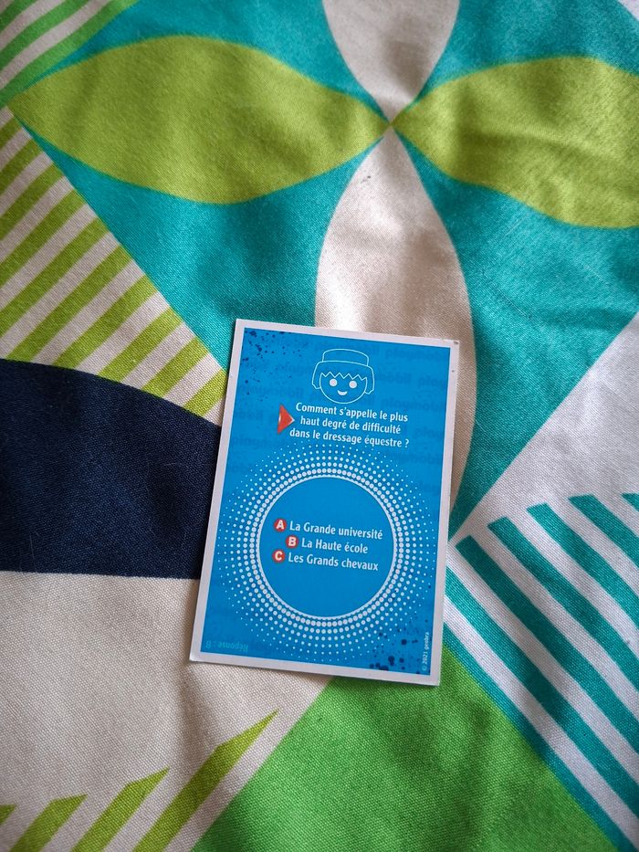 Carte playmobil gymnastique 27 - photo numéro 2