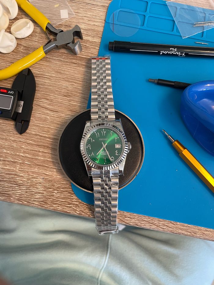 Montre Seiko Mod Arabic Dial Automatique Cadran Vert (brillant) - photo numéro 6