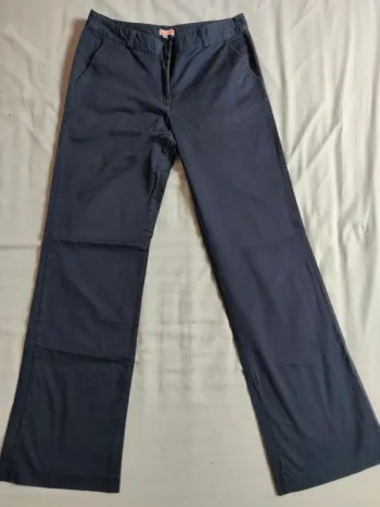 Pantalon droit Etam bleu marine taille 40