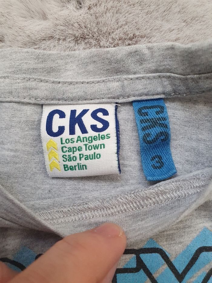 T.shirt manches longues gris CKS 3 ans - photo numéro 5