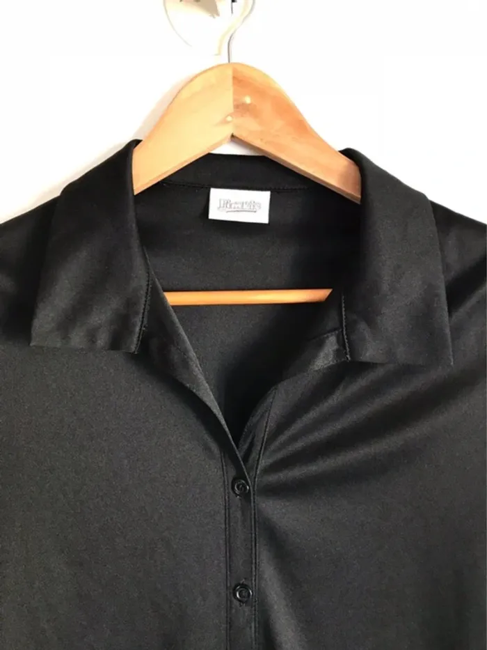 Robe chemisier noire Pimkie taille 38 avec fentes sur les côtés - photo numéro 2