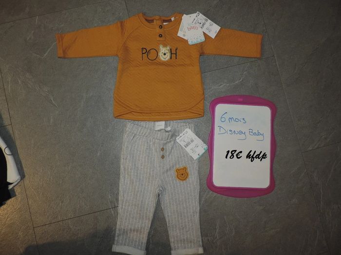 ensemble disney baby winnie taille 6 mois neuf