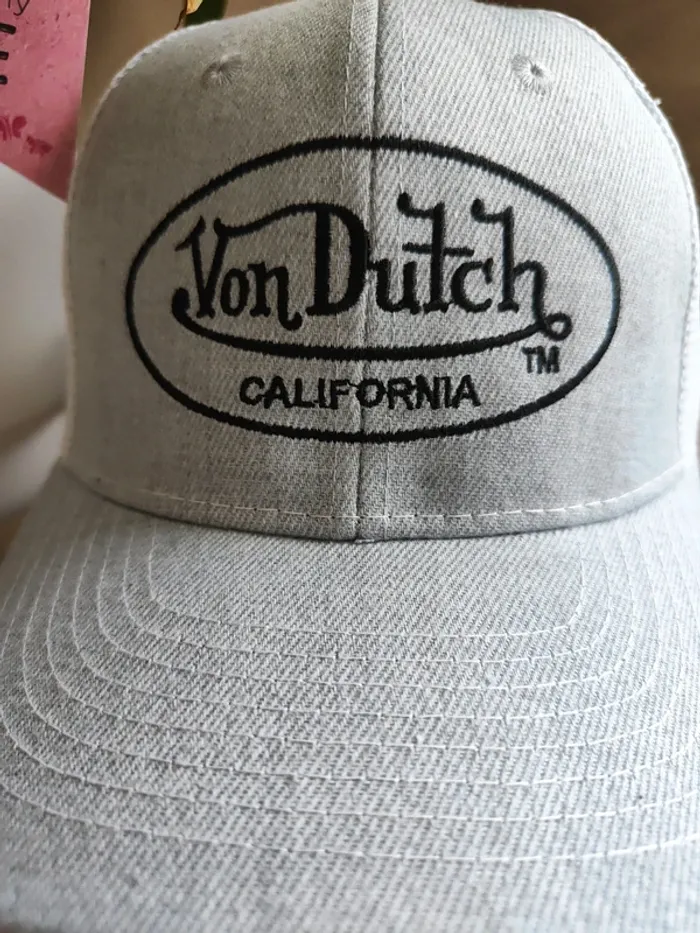 Casquette Trucker Von Dutch grise - photo numéro 3