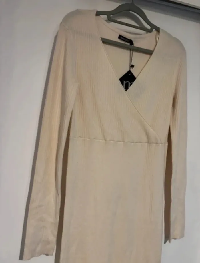 Robe élégante crème Manoukian 👗 taille L neuve - photo numéro 5