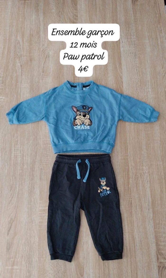 Ensemble bébé garçon 12 mois pat patrouille