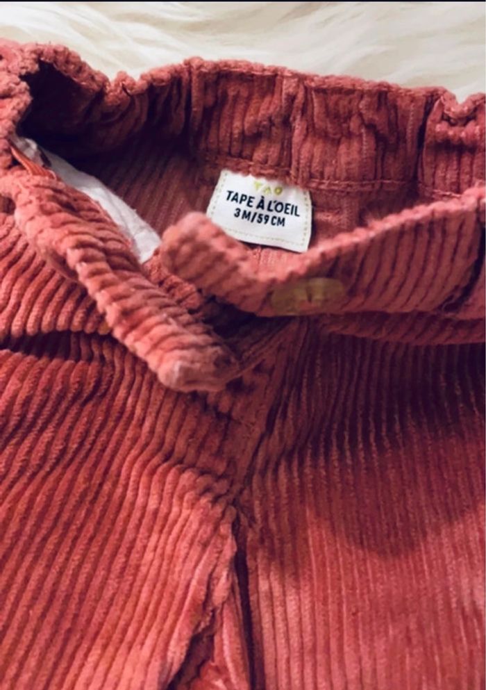 3 mois - Pantalon velours TAO - photo numéro 3
